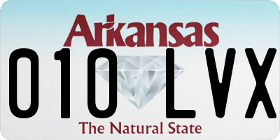 AR license plate 010LVX
