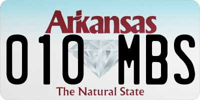 AR license plate 010MBS
