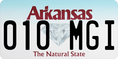 AR license plate 010MGI
