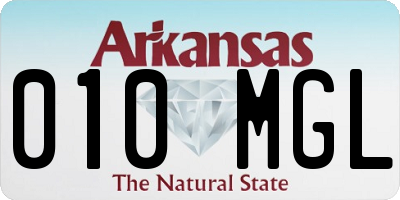 AR license plate 010MGL