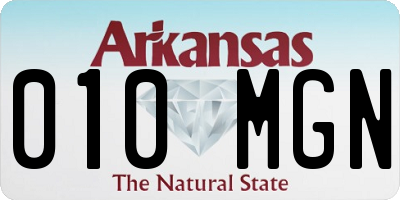 AR license plate 010MGN