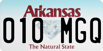 AR license plate 010MGQ