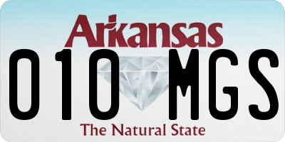 AR license plate 010MGS