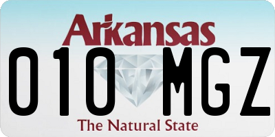 AR license plate 010MGZ