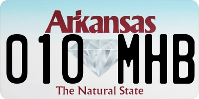 AR license plate 010MHB