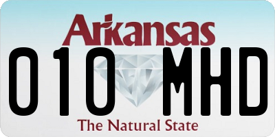 AR license plate 010MHD