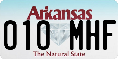 AR license plate 010MHF