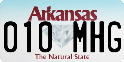 AR license plate 010MHG
