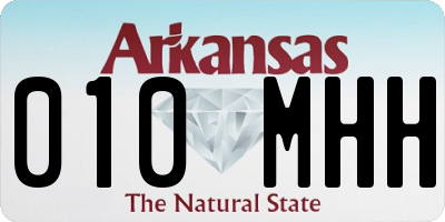 AR license plate 010MHH
