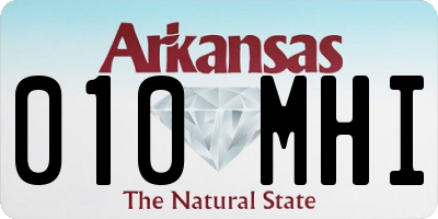 AR license plate 010MHI