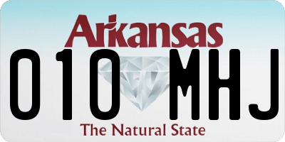 AR license plate 010MHJ