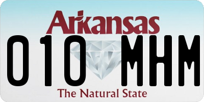 AR license plate 010MHM
