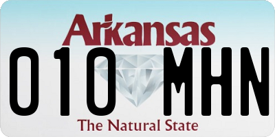 AR license plate 010MHN