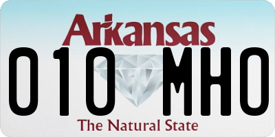 AR license plate 010MHO