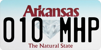 AR license plate 010MHP