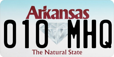 AR license plate 010MHQ