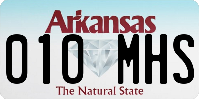 AR license plate 010MHS