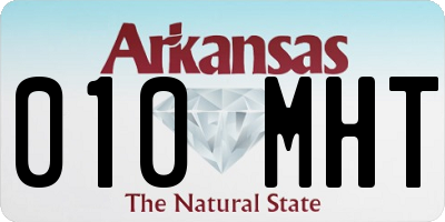 AR license plate 010MHT