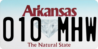 AR license plate 010MHW
