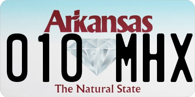 AR license plate 010MHX