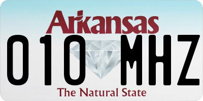 AR license plate 010MHZ
