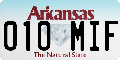 AR license plate 010MIF