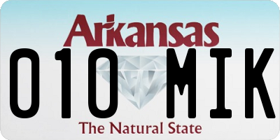 AR license plate 010MIK