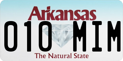 AR license plate 010MIM