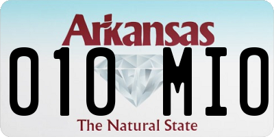 AR license plate 010MIO