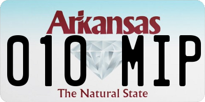AR license plate 010MIP