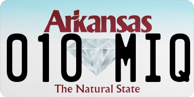 AR license plate 010MIQ