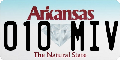 AR license plate 010MIV