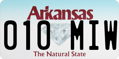 AR license plate 010MIW