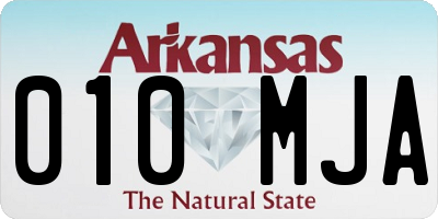AR license plate 010MJA