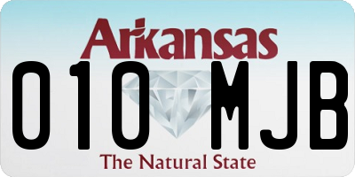 AR license plate 010MJB