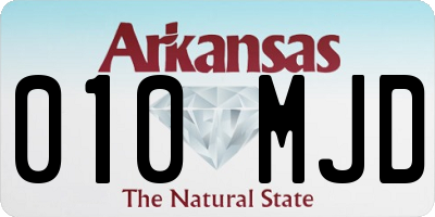 AR license plate 010MJD