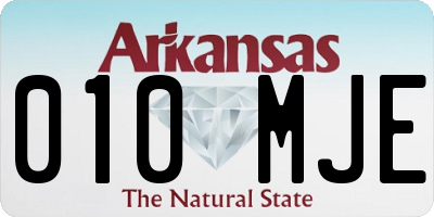AR license plate 010MJE