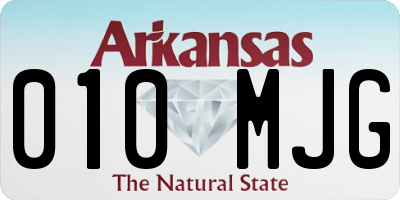 AR license plate 010MJG