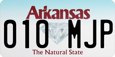AR license plate 010MJP