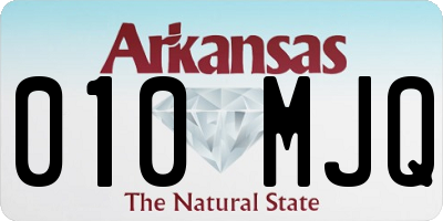 AR license plate 010MJQ