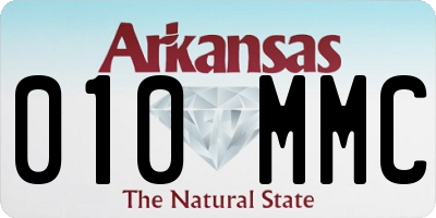 AR license plate 010MMC
