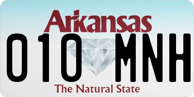 AR license plate 010MNH