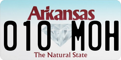 AR license plate 010MOH