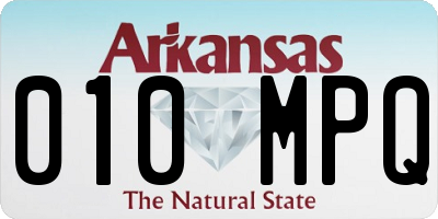 AR license plate 010MPQ