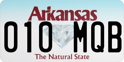 AR license plate 010MQB