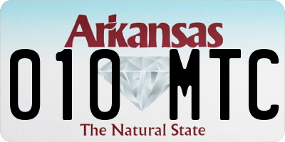 AR license plate 010MTC
