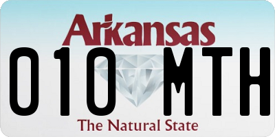 AR license plate 010MTH