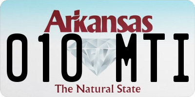 AR license plate 010MTI