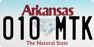 AR license plate 010MTK