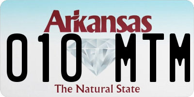 AR license plate 010MTM